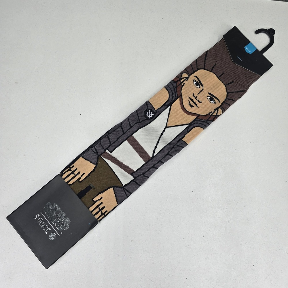 Stance Star Wars Rey Awakened Crew Socks Mens Large 9-12 Grey Cotton New